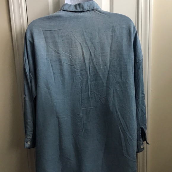 Thread + Supply Chambray Button Up Denim Shirt - Picture 7 of 7